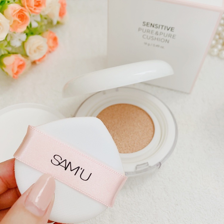 センシティブピュア＆ピュアクッション/SAM'U/クッションファンデーションを使ったクチコミ（2枚目）
