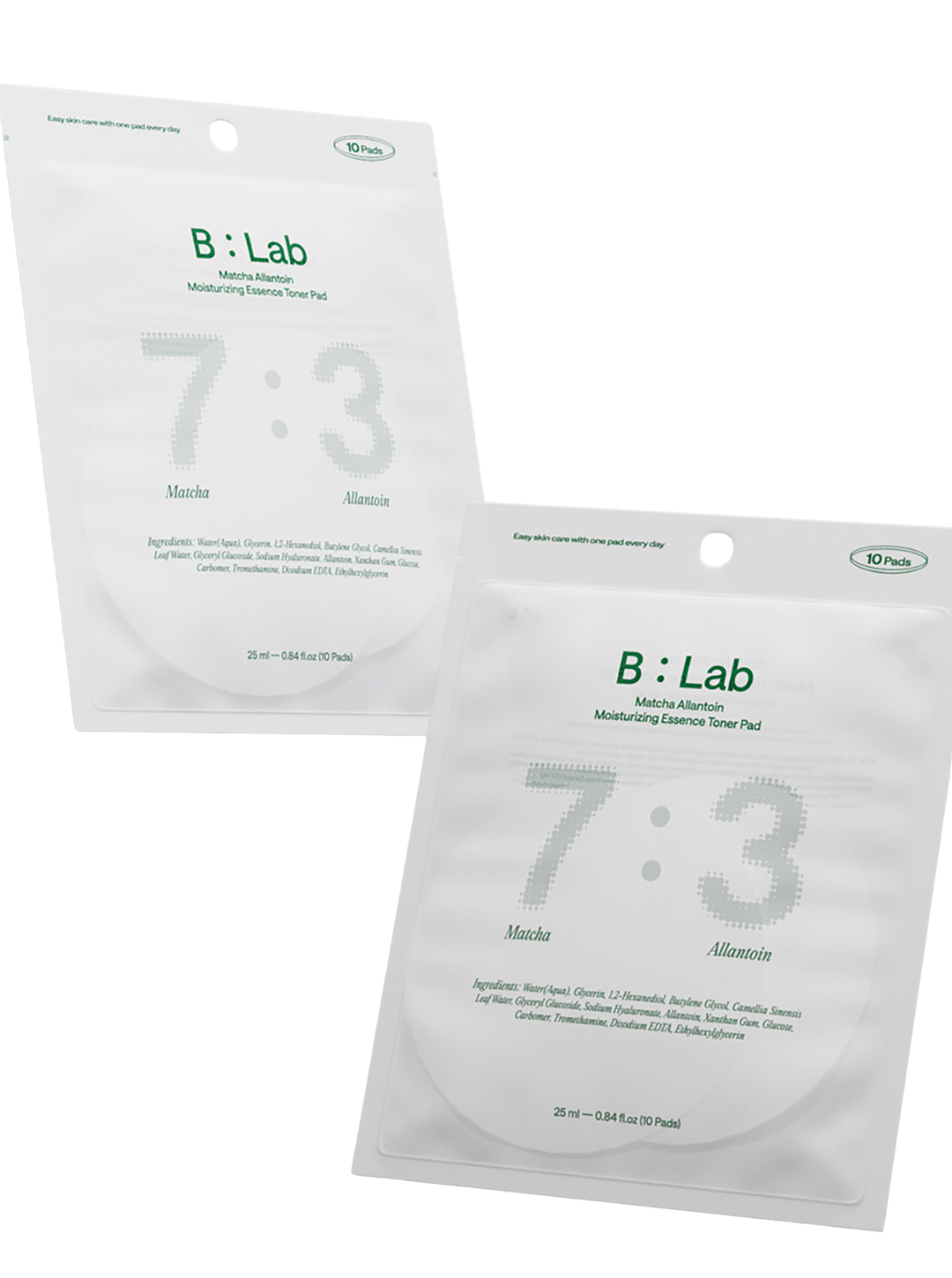 B:lab 抹茶 アラントイン モイスチャライジングエッセンストナーパッド