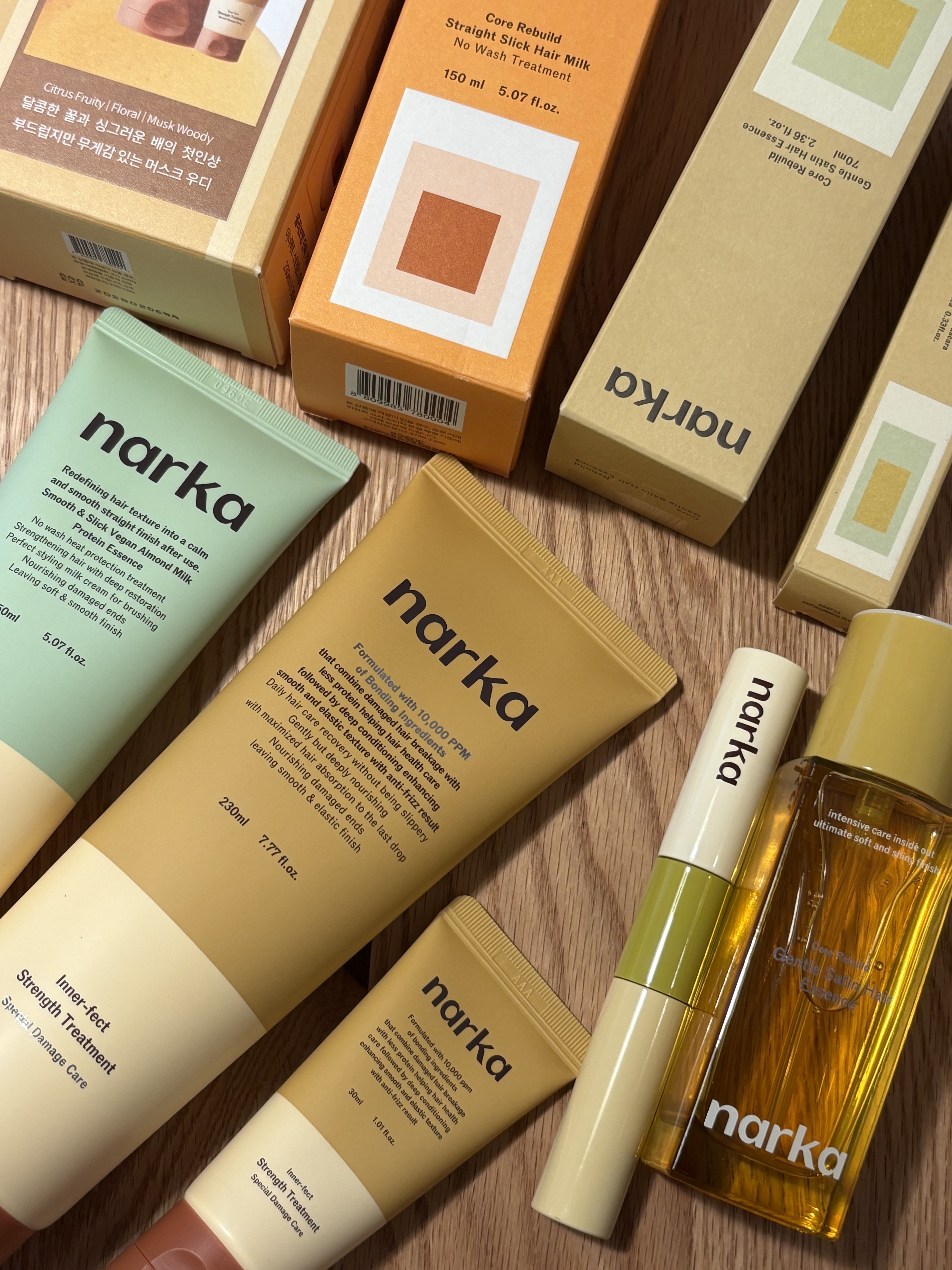 ジェントルサテンヘアエッセンス/narka/アウトバストリートメントを使ったクチコミ（1枚目）