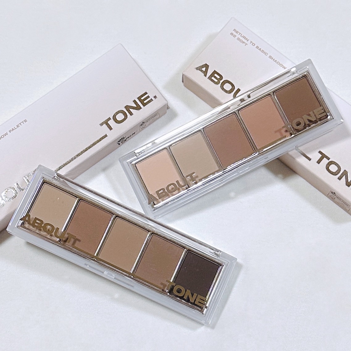 リターントゥーベーシックシャドウパレット 02 ソフト/ABOUT TONE/アイシャドウパレットを使ったクチコミ（1枚目）