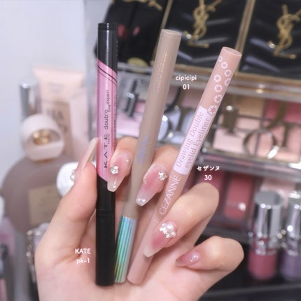 描くふたえアイライナー/CEZANNE/リキッドアイライナーを使ったクチコミ(1枚目)