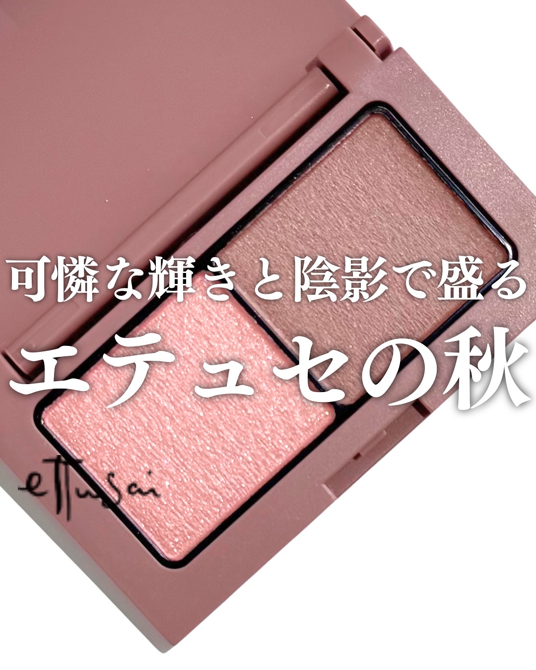 【 可憐な輝きと陰影で盛る、エテュセ秋 】

ささっと塗るだけで可愛いくなれる大好きなエテュセの秋新色たち🐈

🏷️エテュセ 
アイエディション （カラーパレット） 22. ピオニートープ
1540円(税込）

ぱっと見、くすむかも…？