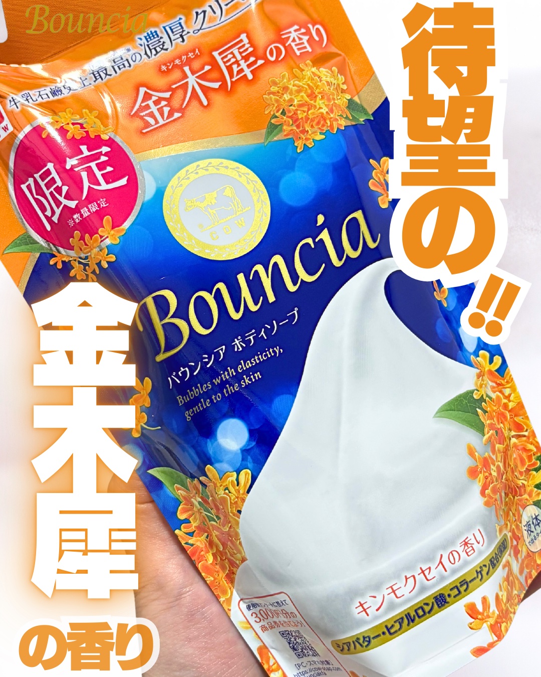 バウンシア ボディソープ キンモクセイの香り 詰替用/Bouncia/ボディソープを使ったクチコミ（1枚目）