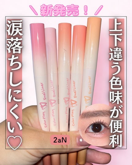 カラープレイデュアルライナー/2aN/スティックアイシャドウを使ったクチコミ(1枚目)