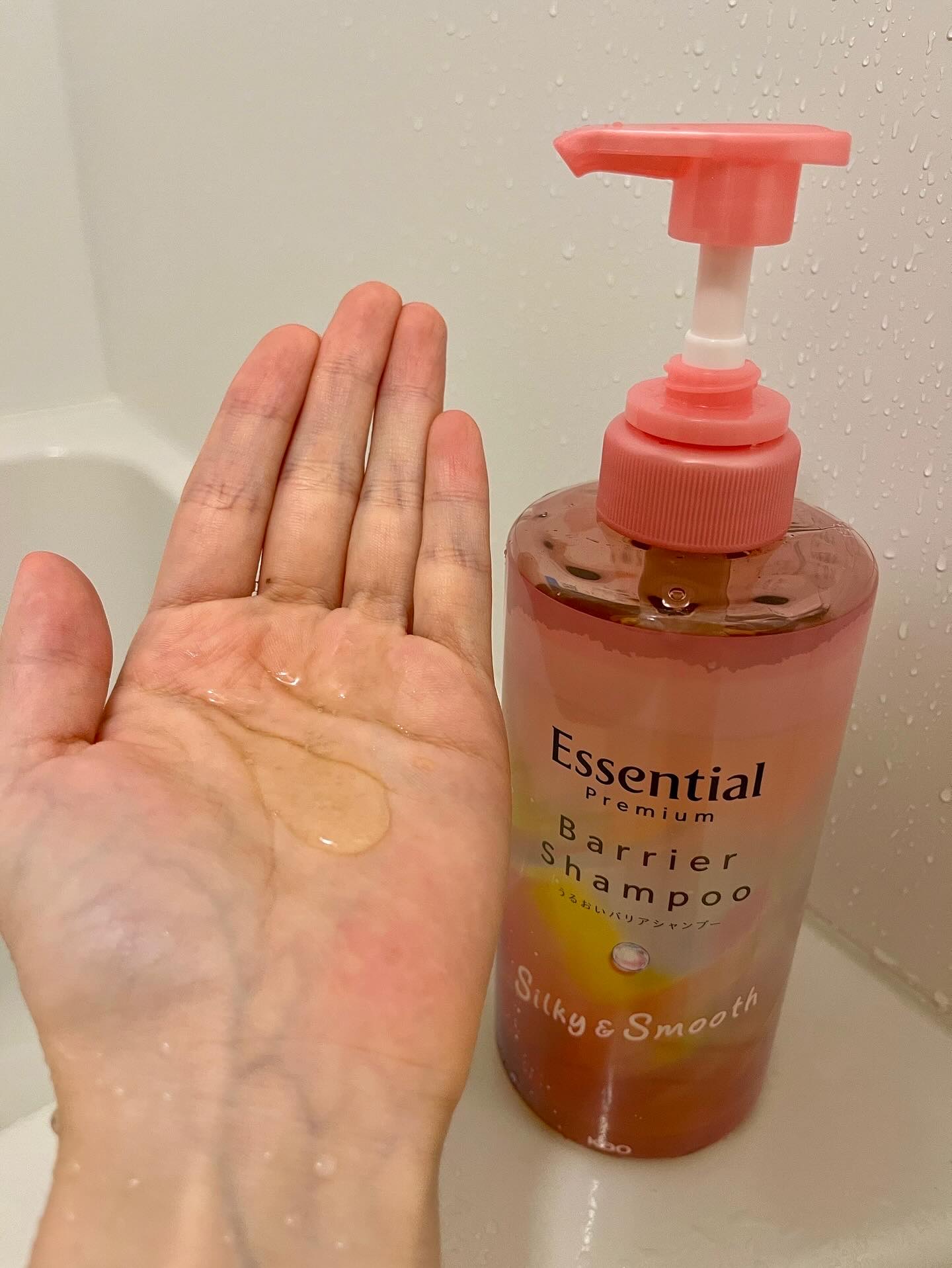 エッセンシャルプレミアム バリアシャンプー・コンディショナー シルキー＆スムース/エッセンシャル/市販シャンプーを使ったクチコミ（2枚目）