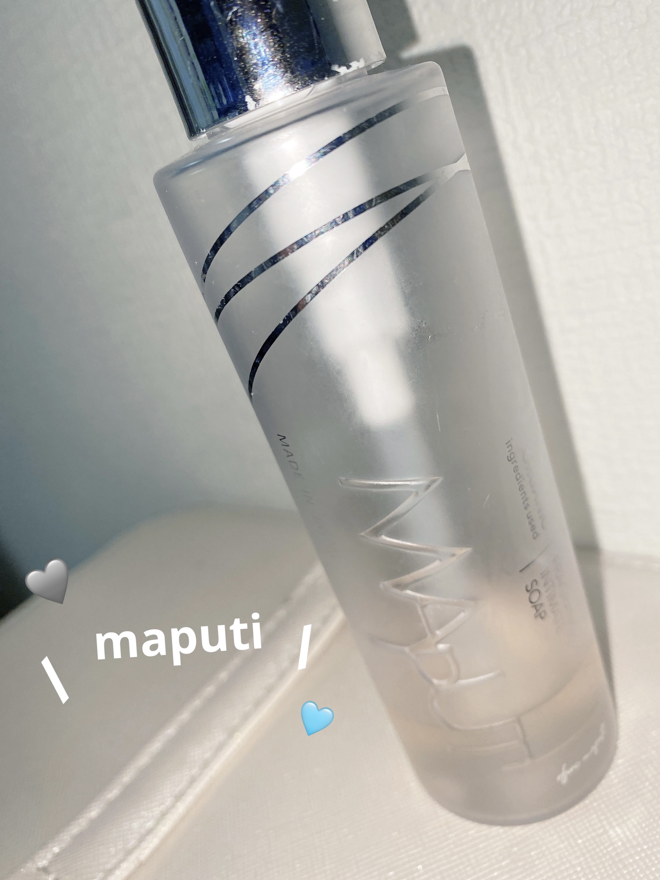 オーガニックフレグランスインティメイトソープ MAPUTI/MAPUTI/デリケートゾーンケアを使ったクチコミ（1枚目）