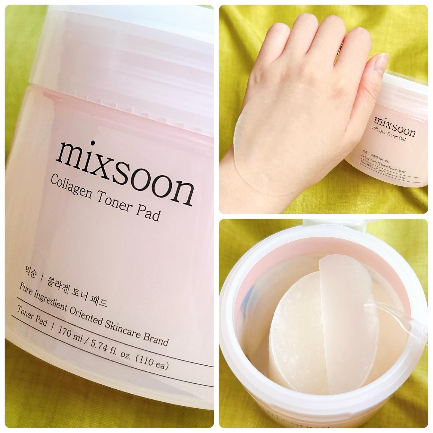 コラーゲントナーパッド/mixsoon/トナーパッドを使ったクチコミ（2枚目）