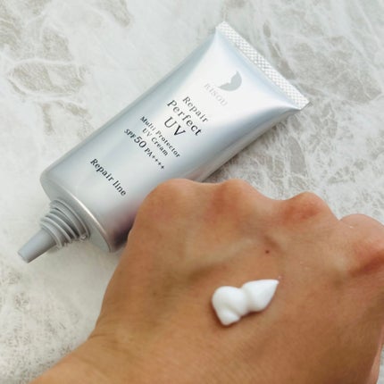 リソウ リペア パーフェクトUVクリーム/リソウコーポレーション/日焼け止めクリームを使ったクチコミ(2枚目)