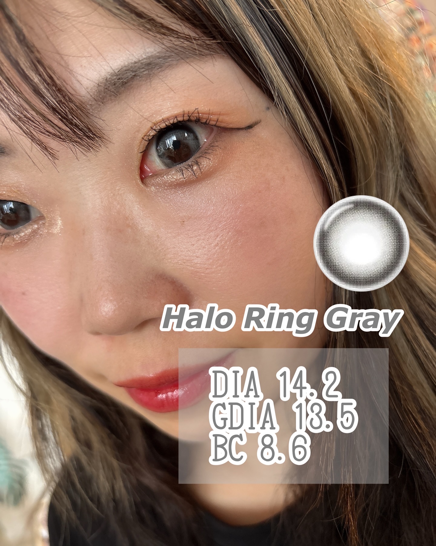 GROVI 1day ヘイローリンググレー/GROVI/ワンデー（１DAY）カラコンを使ったクチコミ（2枚目）