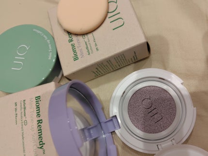 ユイク バイオームレメディ ミニトーンアップUVクッション/UIQ/日焼け止めクリームを使ったクチコミ(2枚目)