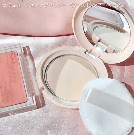 エテュセ スキンケアパウダー(プレスト) シアーベージュ/ettusais/プレストパウダーを使ったクチコミ(4枚目)