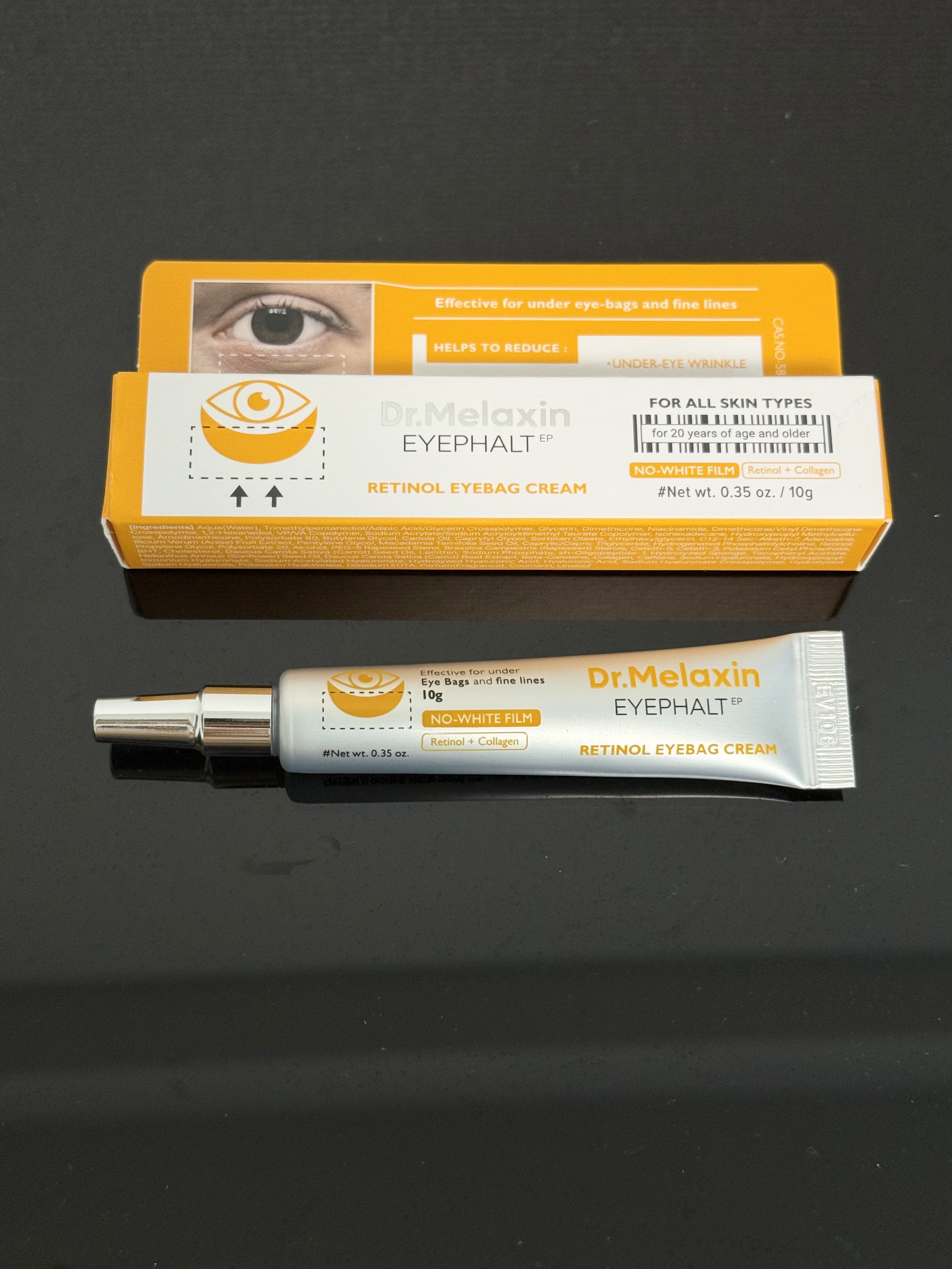 レチノールアイファルトアイバッククリーム/Dr.Melaxin/アイケア・アイクリームを使ったクチコミ（1枚目）