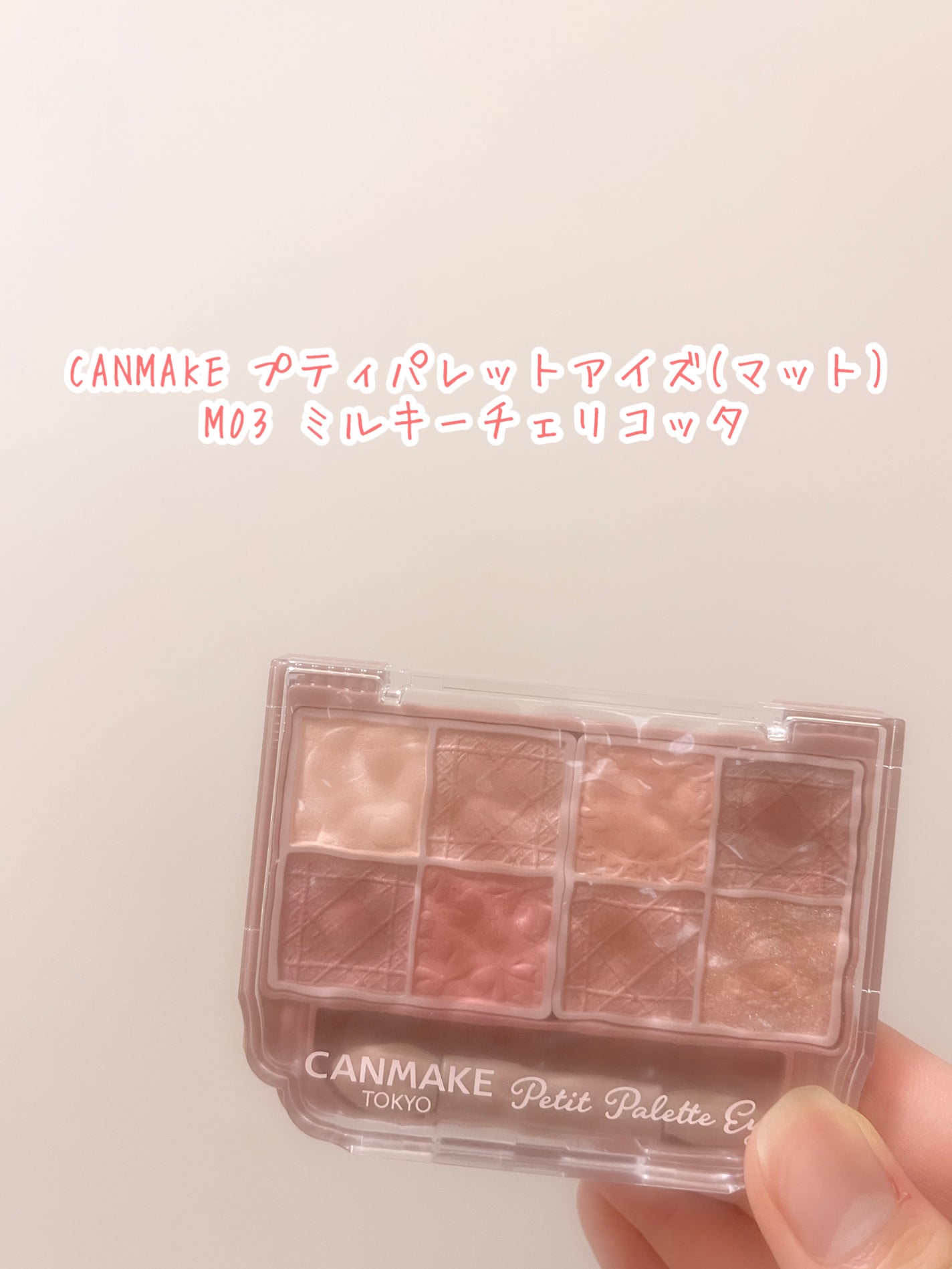 プティパレットアイズ(マットタイプ)/キャンメイク/パウダーアイシャドウを使ったクチコミ(1枚目)