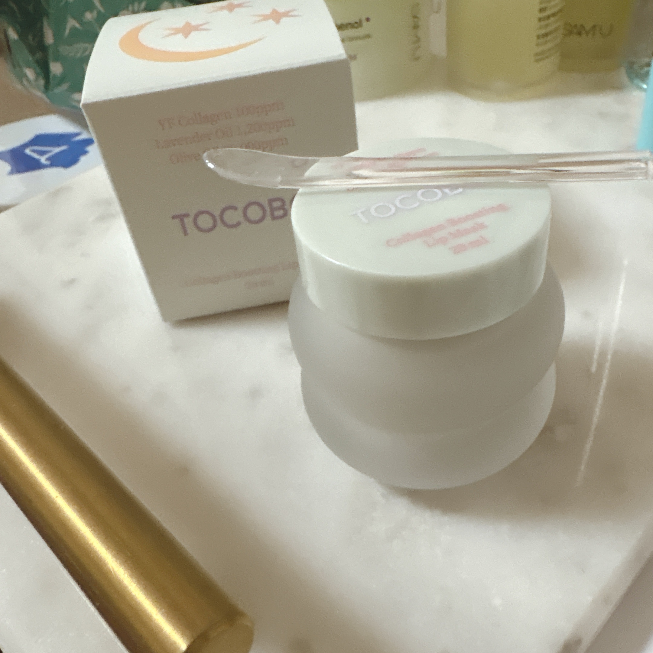 コラーゲンブースティングリップマスク/TOCOBO/リップマスクを使ったクチコミ（2枚目）