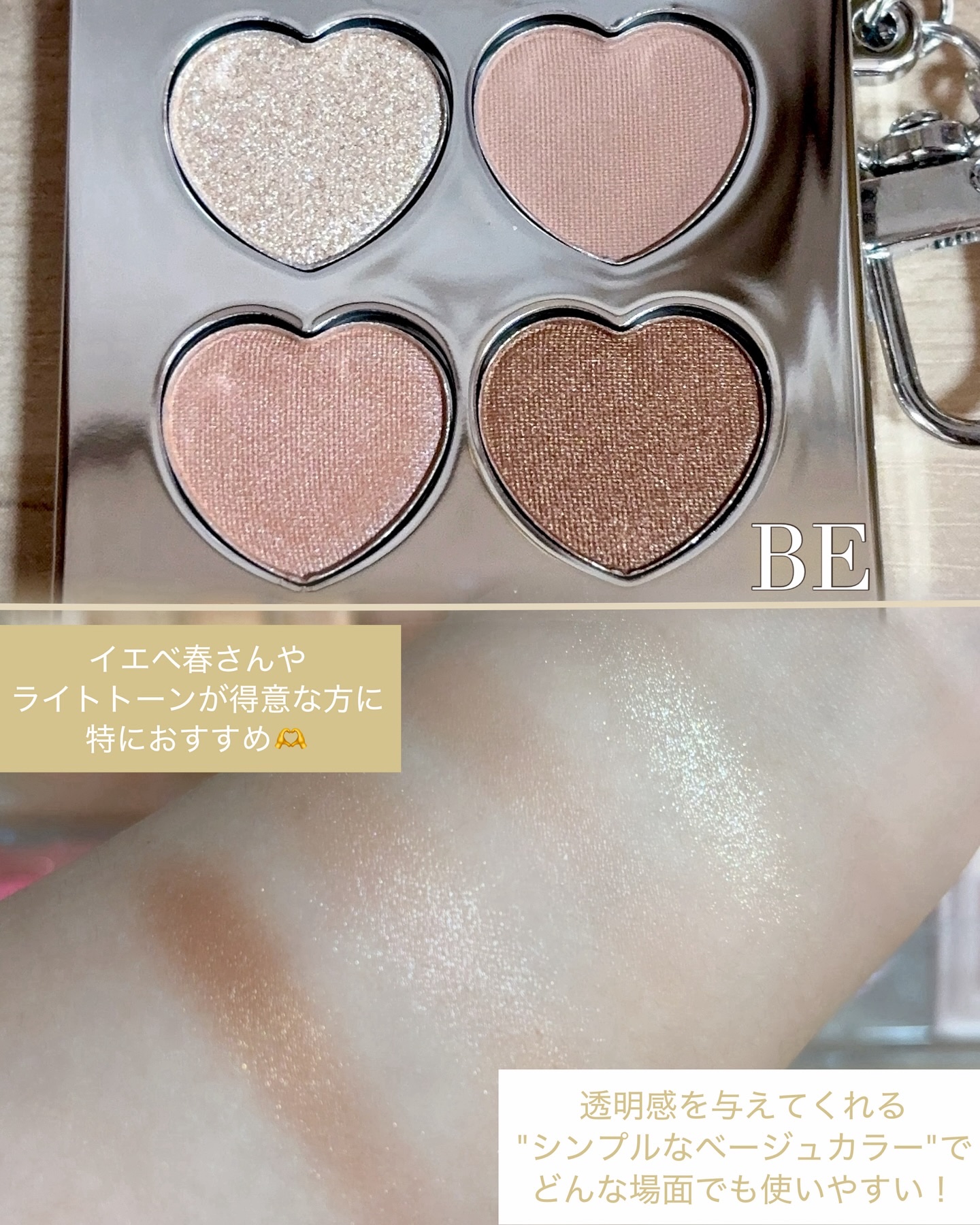 ミニアイシャドウパレット/and us/アイシャドウパレットを使ったクチコミ（3枚目）