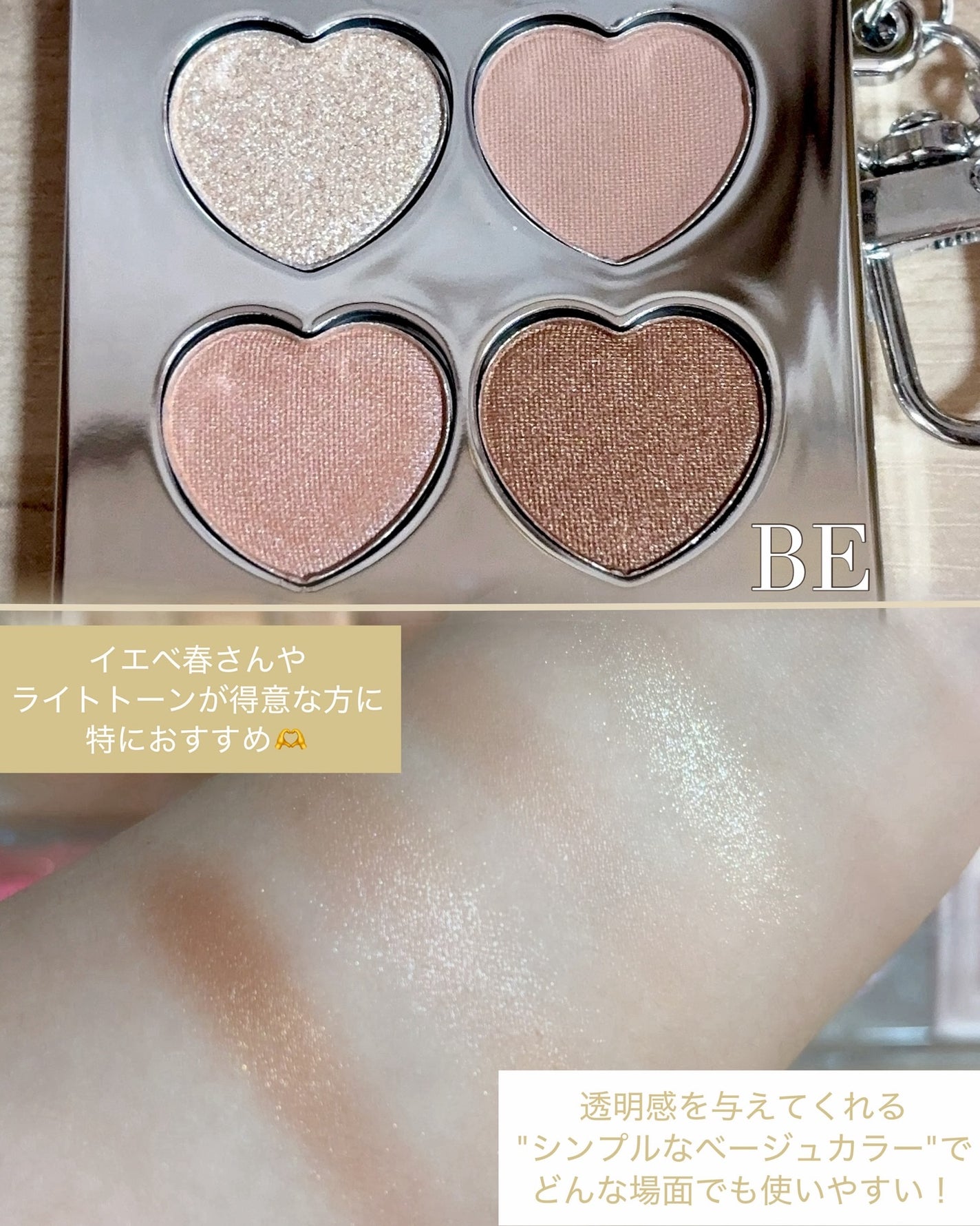 ミニアイシャドウパレット/and us/アイシャドウパレットを使ったクチコミ(3枚目)