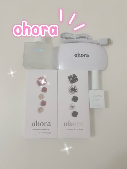 セミキュアジェルネイル(ペディキュア)/ohora/ネイルシールを使ったクチコミ(1枚目)