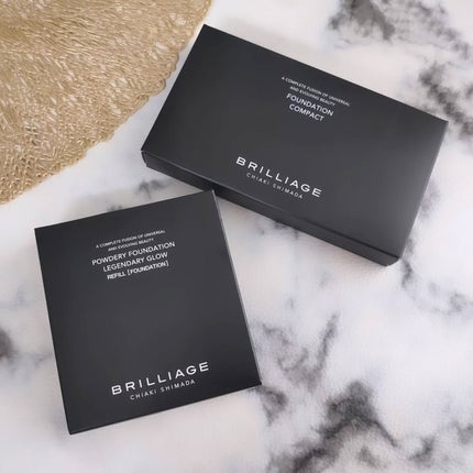 パウダリーファンデーション レジェンダリー グロウ/ブリリアージュ/パウダーファンデーションを使ったクチコミ(2枚目)