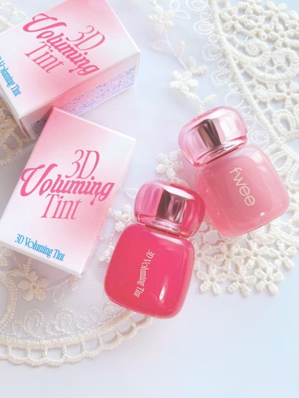 フィー 3Dボリューミングティント 03 ウィデューアウト/fwee/リップティントを使ったクチコミ(2枚目)