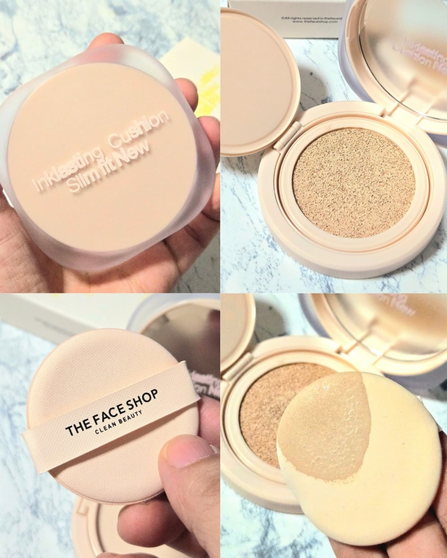 インクラスティングクッションファンデーション/THE FACE SHOP/クッションファンデーションを使ったクチコミ（3枚目）