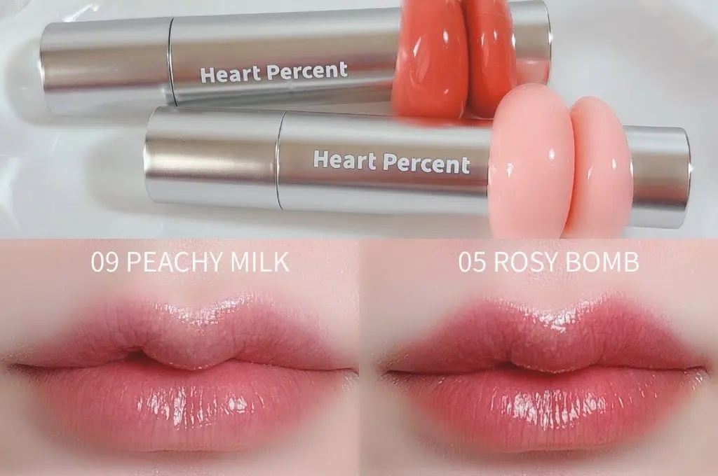 ドットオンムードワンウェイグロイティント 05 ロージー・バーム/Heart Percent/リップティントを使ったクチコミ（2枚目）