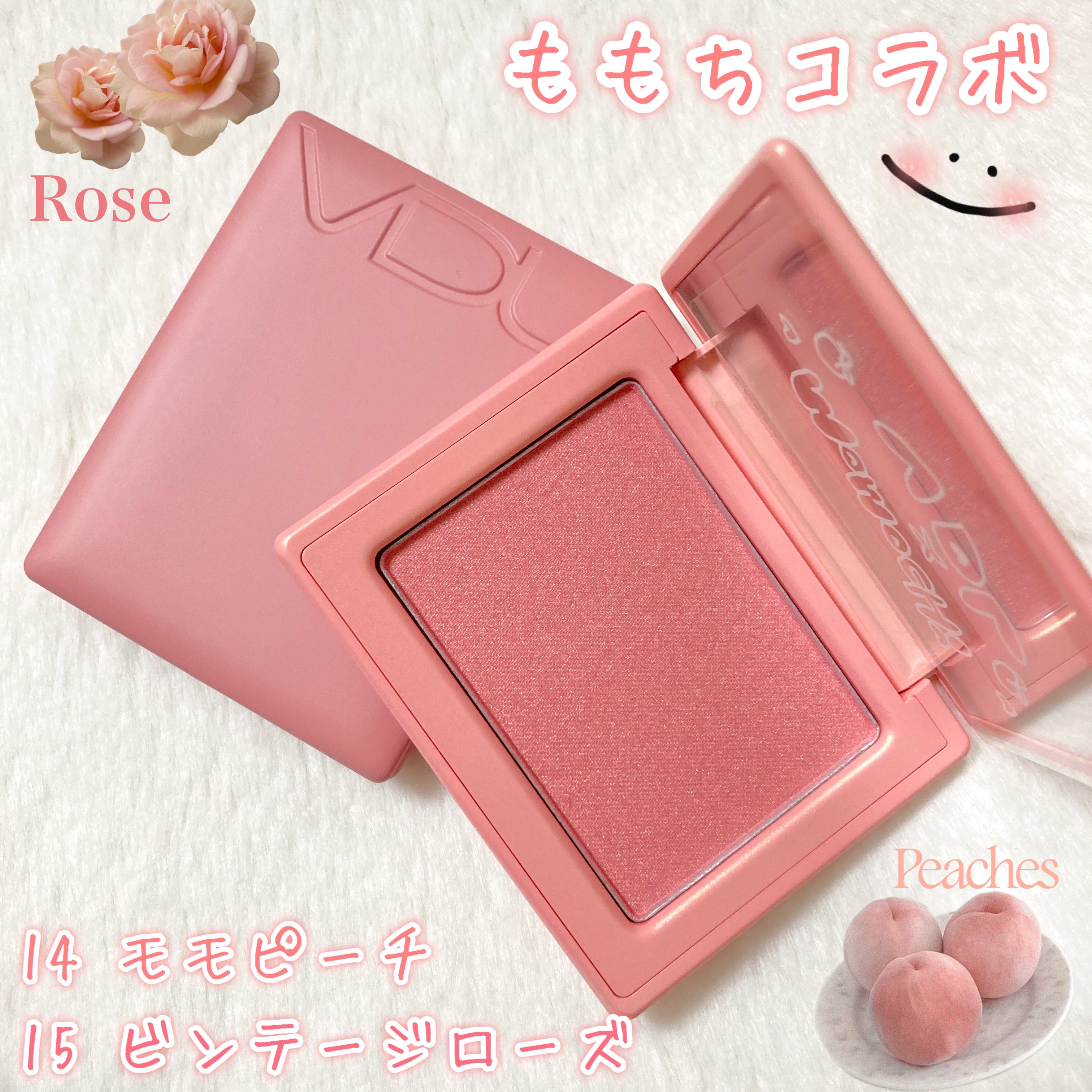 チークステイン ブラッシャー 14 モモ ピーチ【ももち×VDLコラボカラー】/VDL/パウダーチークを使ったクチコミ（1枚目）