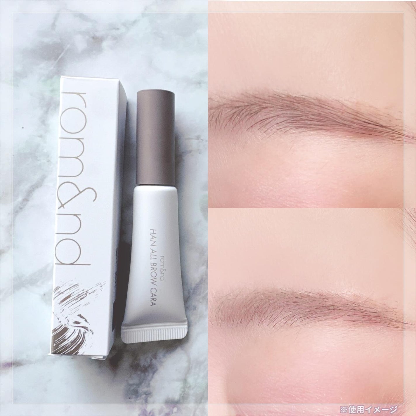 ハンオールブロウカラ/rom&nd/眉マスカラを使ったクチコミ(3枚目)