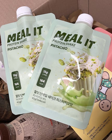 ミルイット プロテインシェイク・ポケット型 ピスタチオ/ミルイット/ソイプロテインの画像