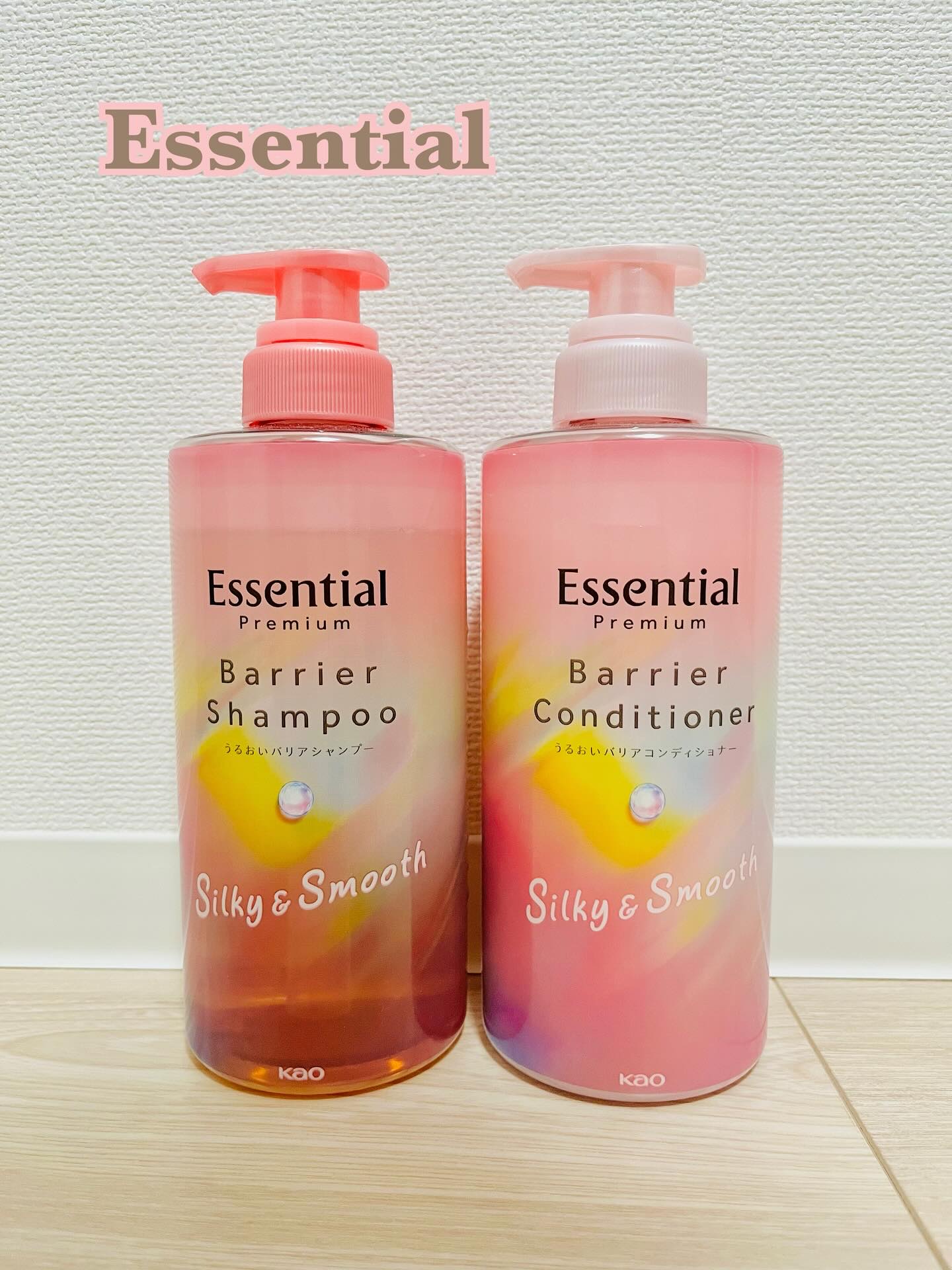 エッセンシャルプレミアム バリアシャンプー・コンディショナー シルキー＆スムース/エッセンシャル/市販シャンプーを使ったクチコミ（1枚目）