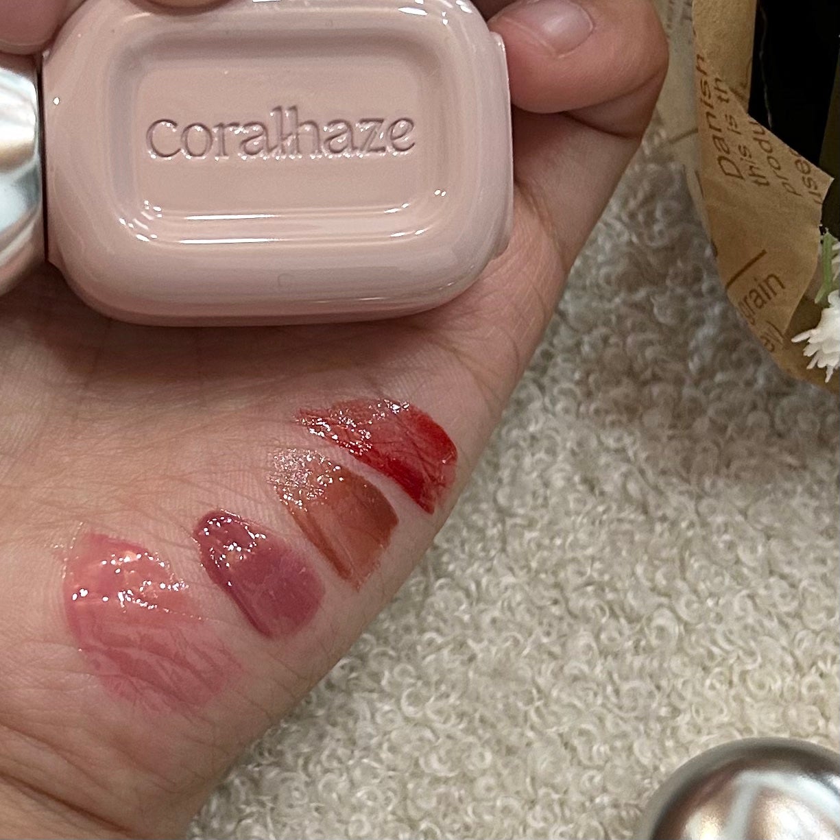 デュー ドロップ ティント/Coralhaze/リップティントを使ったクチコミ(2枚目)