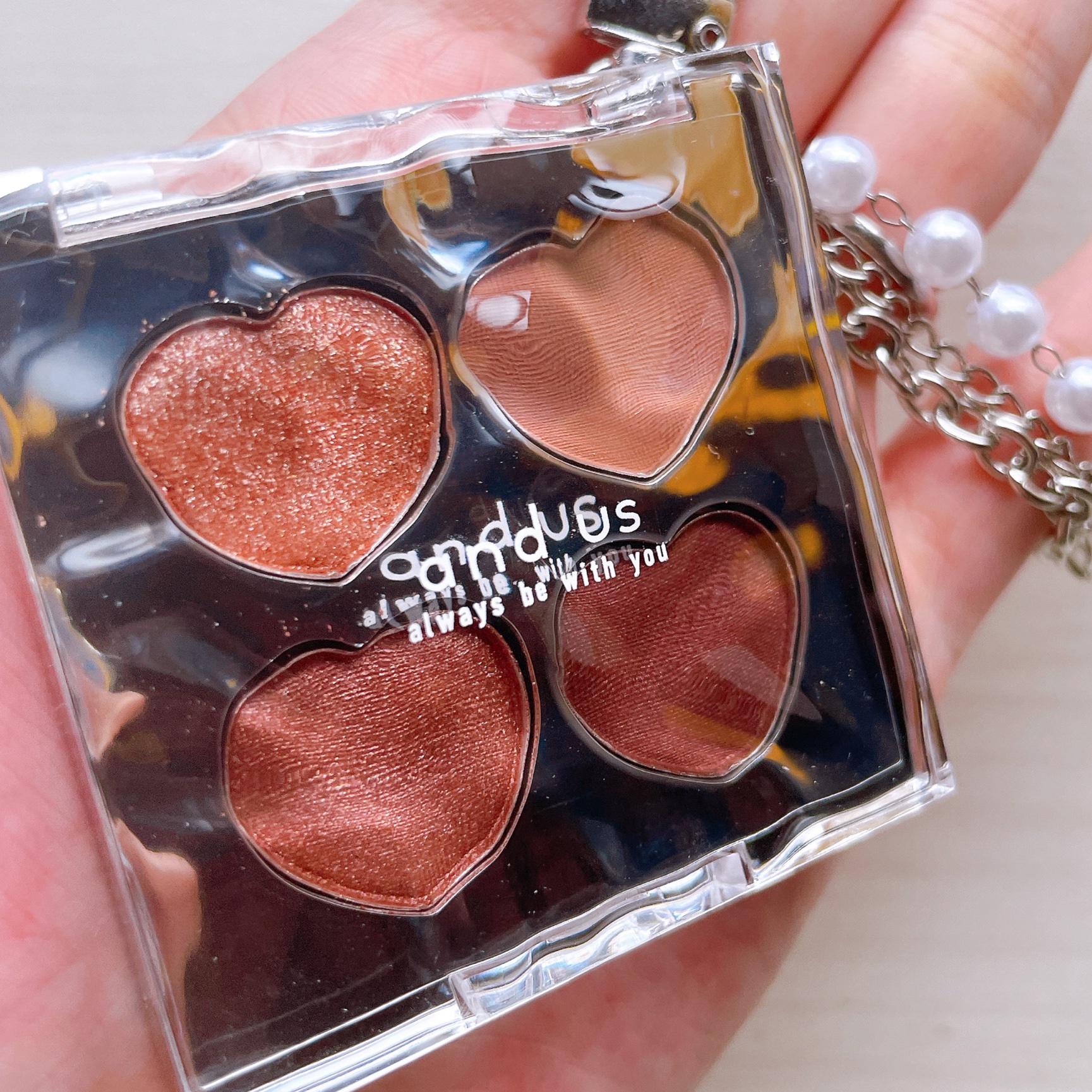 ミニアイシャドウパレット/and us/アイシャドウパレットを使ったクチコミ（2枚目）