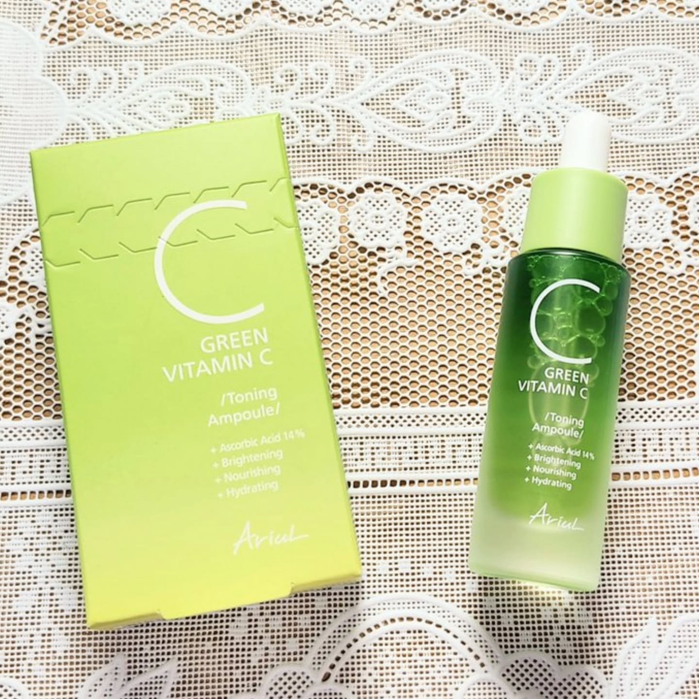 アリウル グリーンビタミンC トーニングセラム(アンプル)/Ariul/美容液を使ったクチコミ（2枚目）