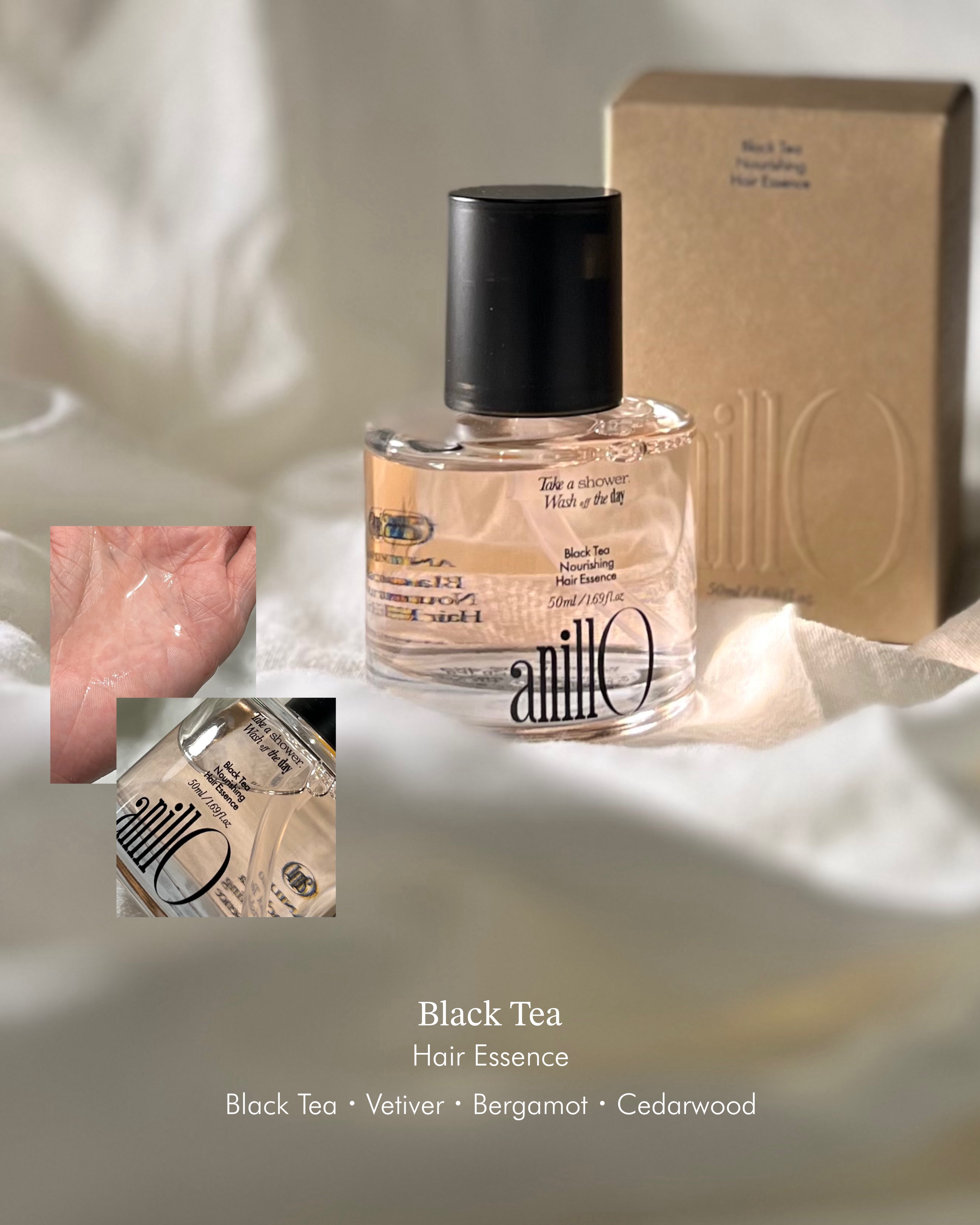 ロージーナイトヘアエッセンス/ANILLO/ヘアオイルを使ったクチコミ（2枚目）