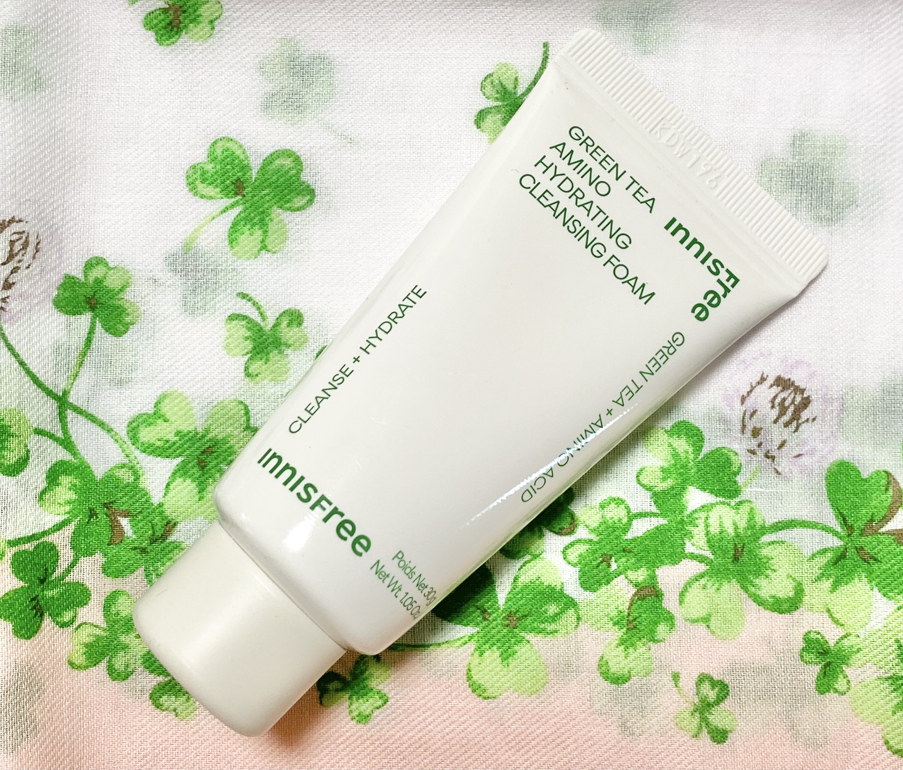 innisfree グリーンティー アミノ　クレンジングフォームのクチコミ「innisfree
グリーンティーアミノクレンジングフォーム

美容茶葉*1とトリプルアミノT.....」（1枚目）