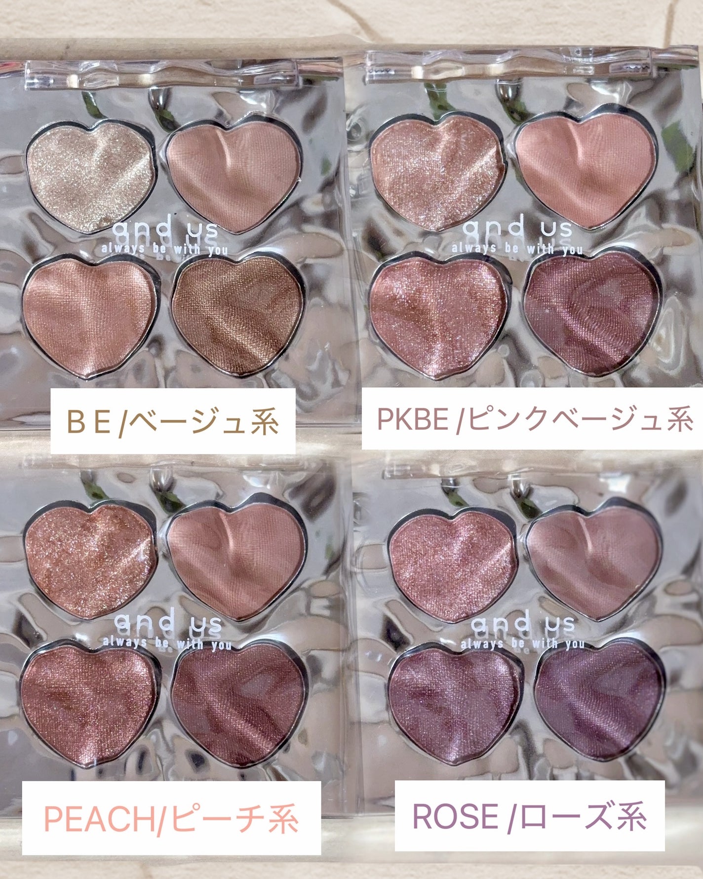 ミニアイシャドウパレット/and us/アイシャドウパレットを使ったクチコミ(2枚目)