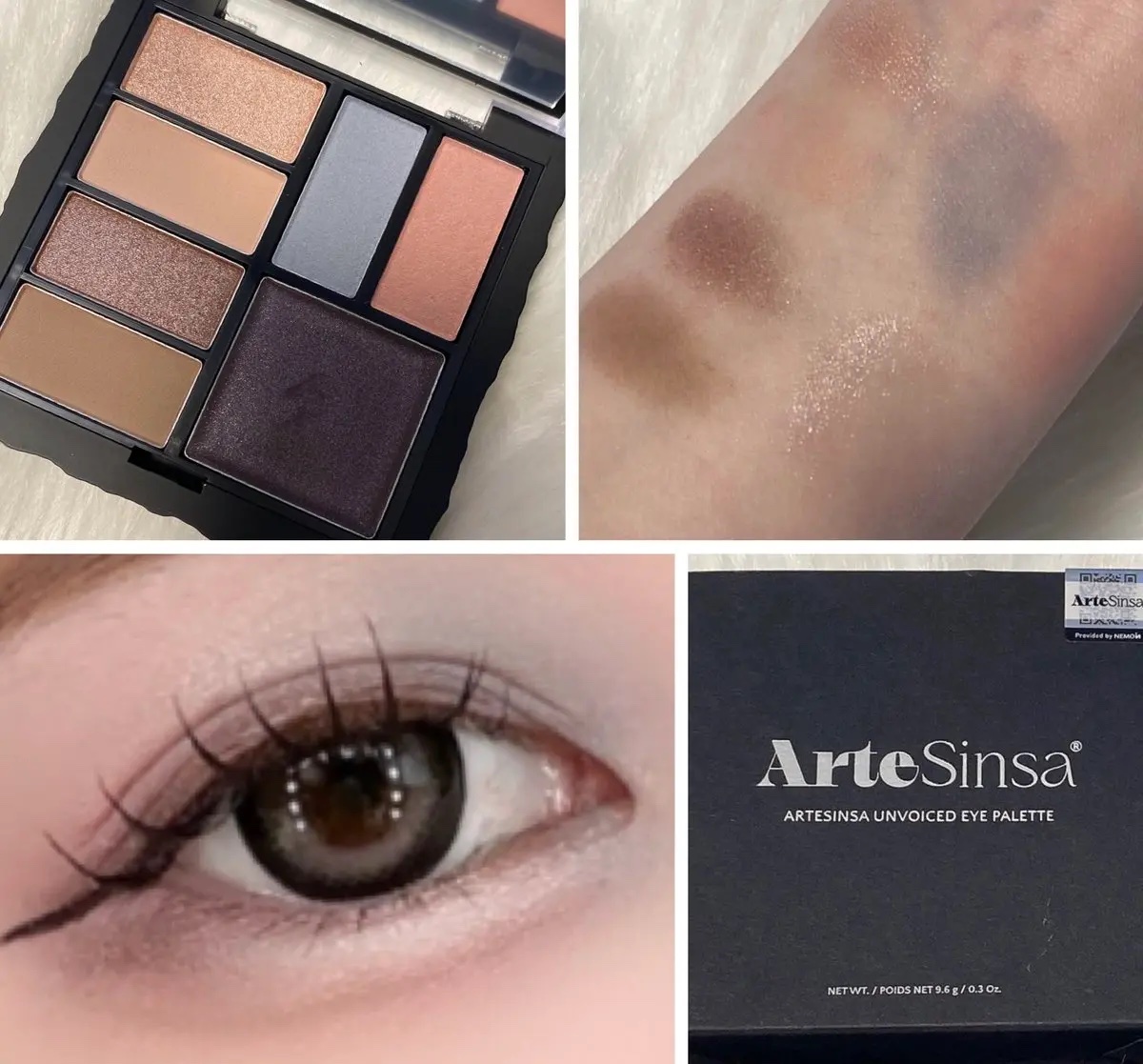 アンボイスドアイシャドウパレット/ArteSinsa/アイシャドウパレットを使ったクチコミ（2枚目）