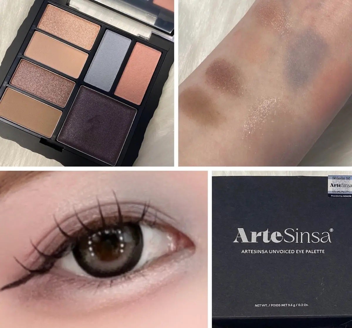 アンボイスドアイシャドウパレット/ArteSinsa/アイシャドウパレットを使ったクチコミ(2枚目)