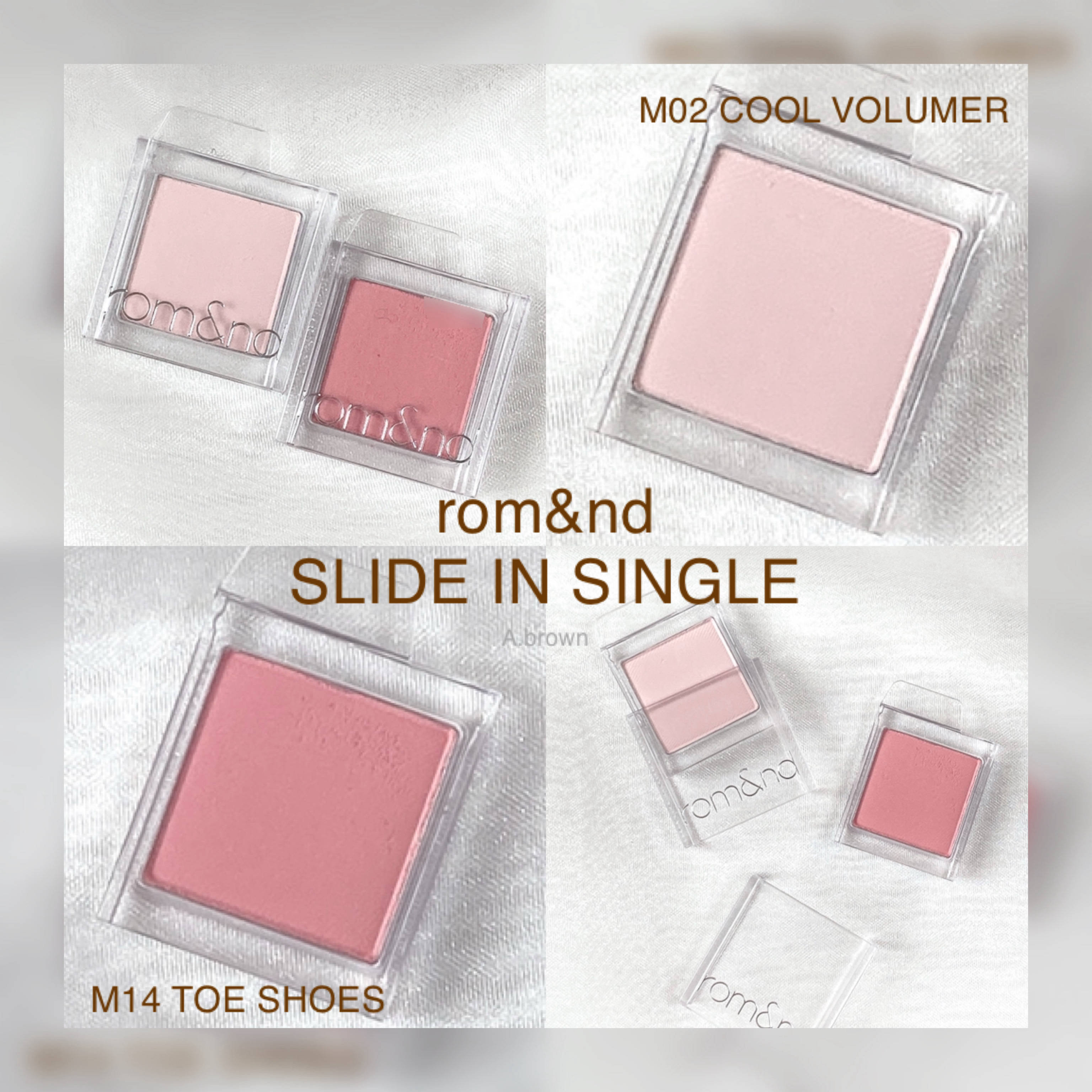 スライドインシングル/rom&nd/単色アイシャドウを使ったクチコミ（1枚目）