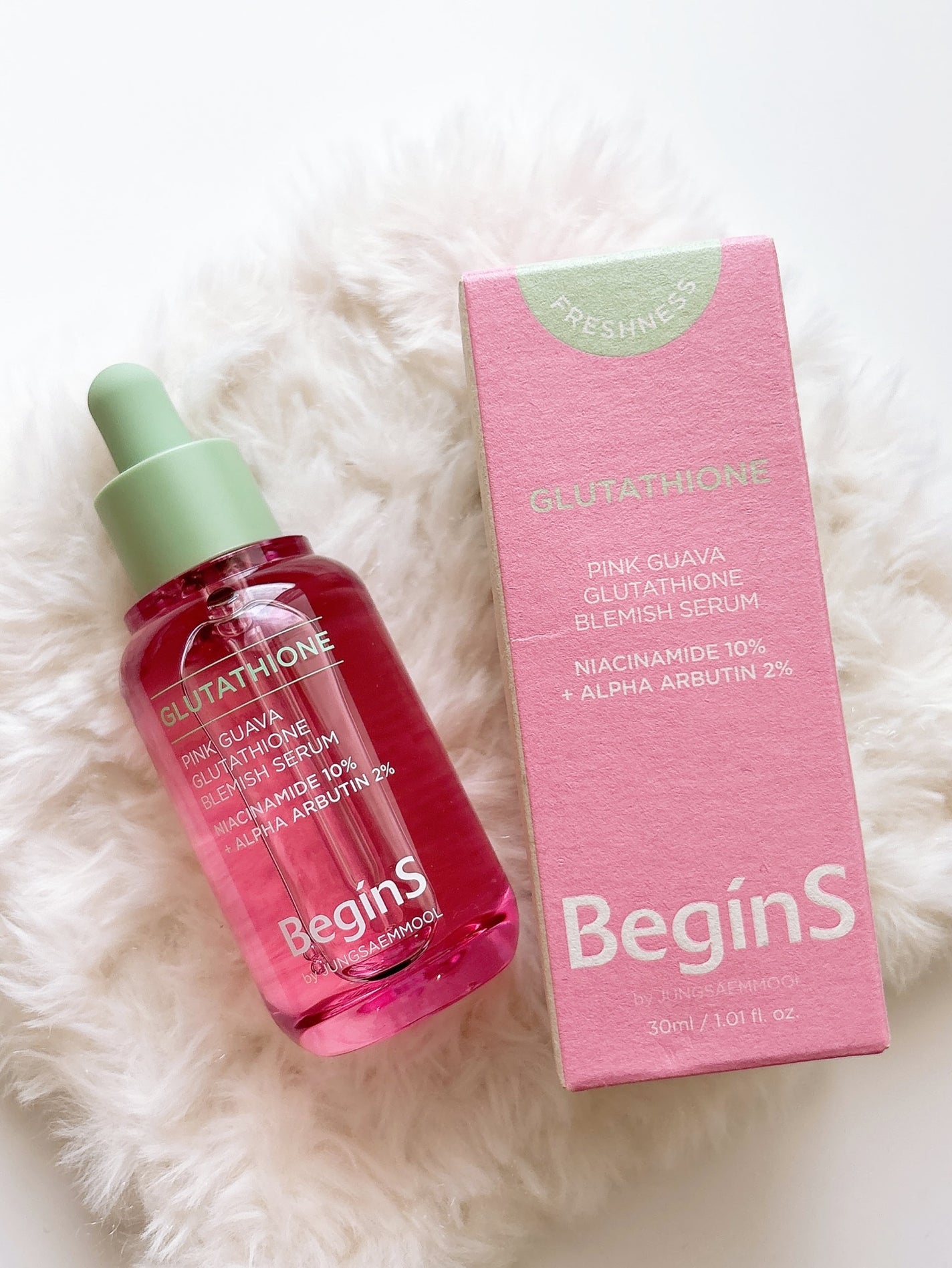 Pink Guava Glutathione Blemish Serum/BeginS by JUNGSAEMMOOL/美容液を使ったクチコミ(5枚目)