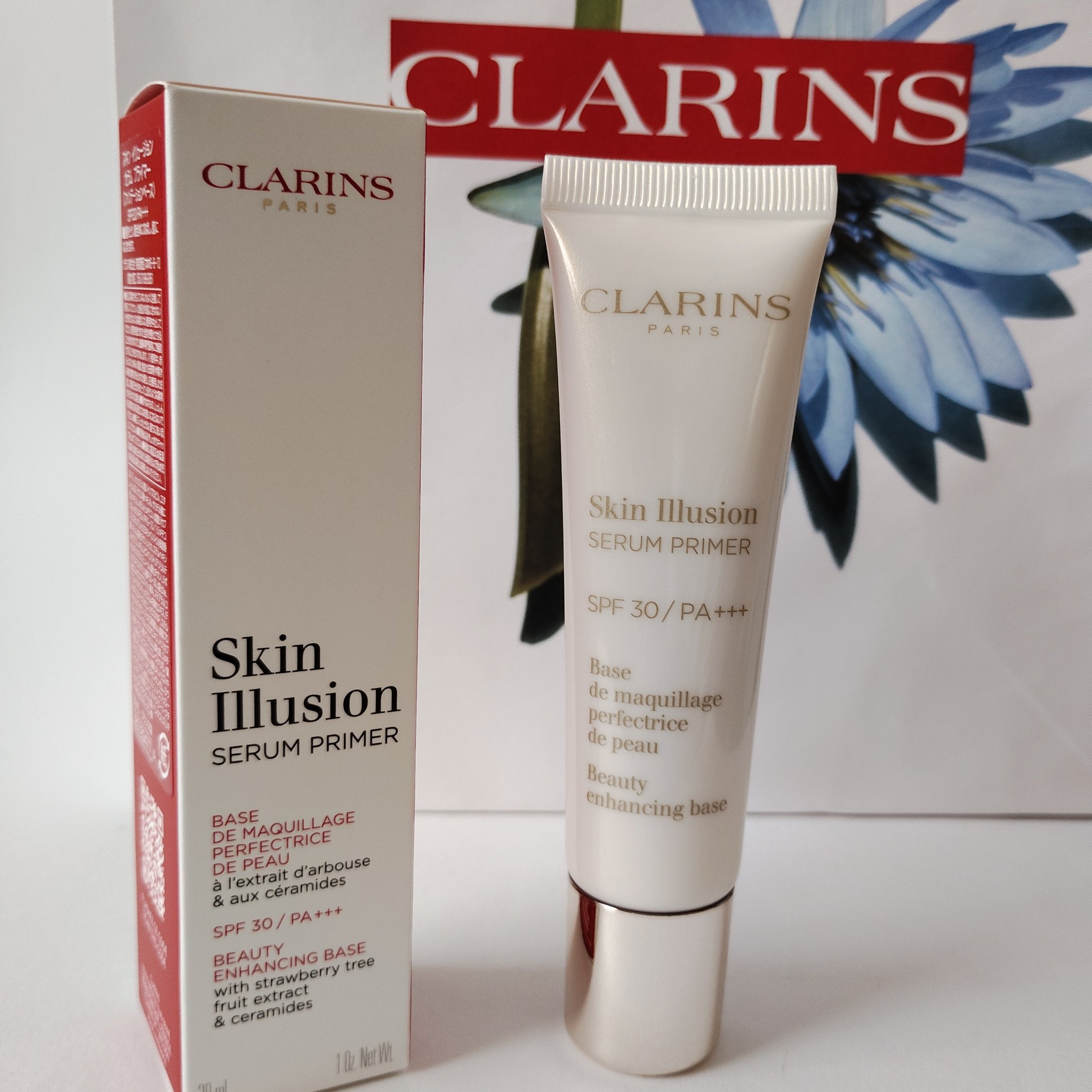 CLARINS スキン イリュージョン セラム プライマー（SPF30 / PA+++）のクチコミ「CLARINS購入品①
スキン イリュージョン セラム プライマー
SPF30 / PA+++.....」（1枚目）