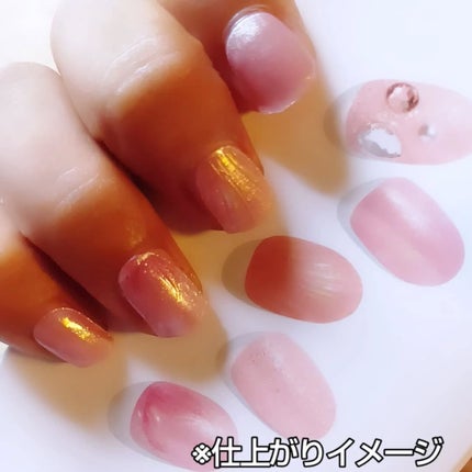 セミキュアジェルネイル(ハンド)/ohora/ネイルシールを使ったクチコミ(7枚目)