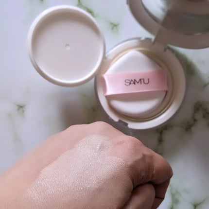 センシティブピュア&ピュアクッション/SAM'U/クッションファンデーションを使ったクチコミ(2枚目)