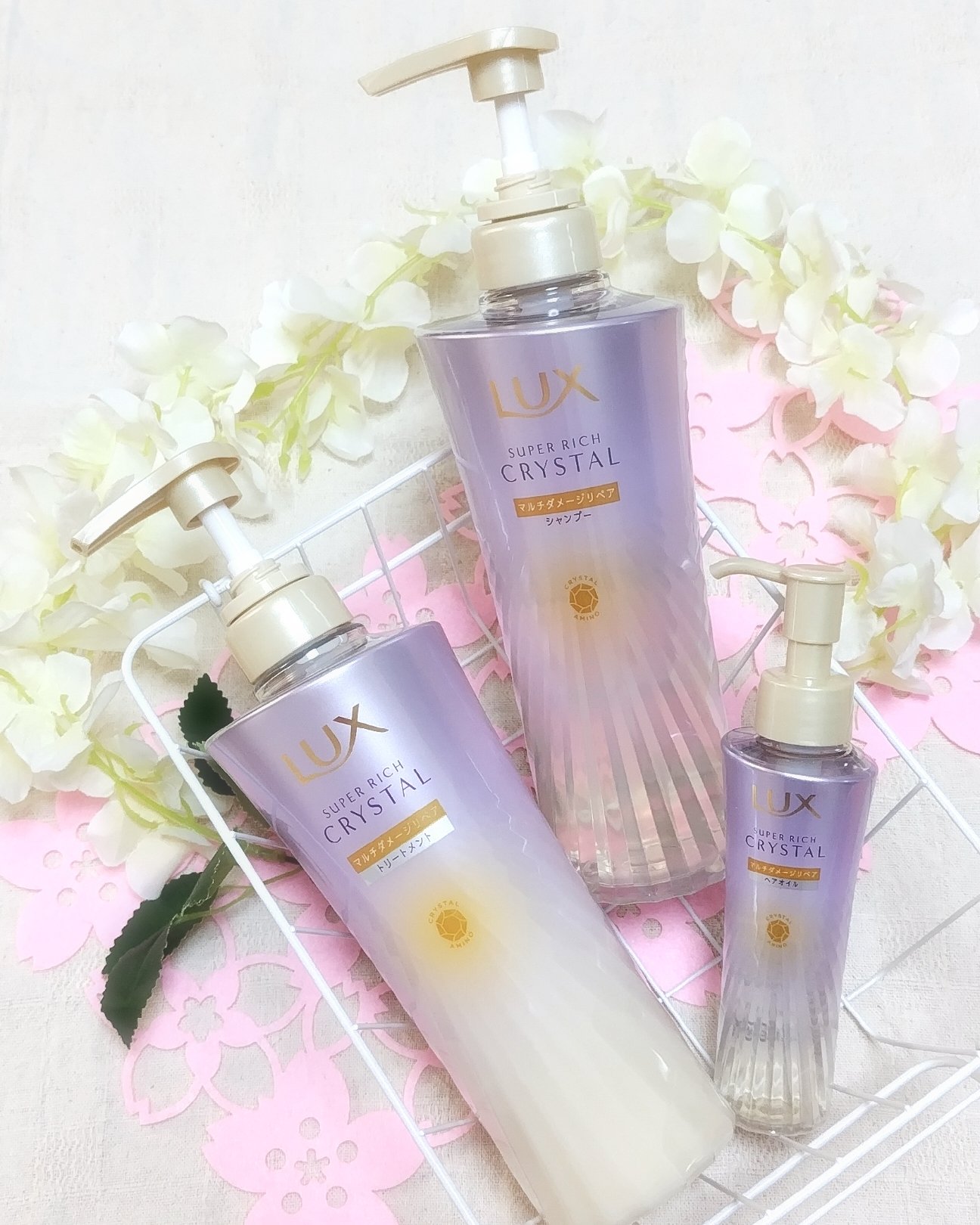 ラックス スーパーリッチクリスタル マルチダメージリペア ヘアオイル/LUX/ヘアオイルを使ったクチコミ（1枚目）