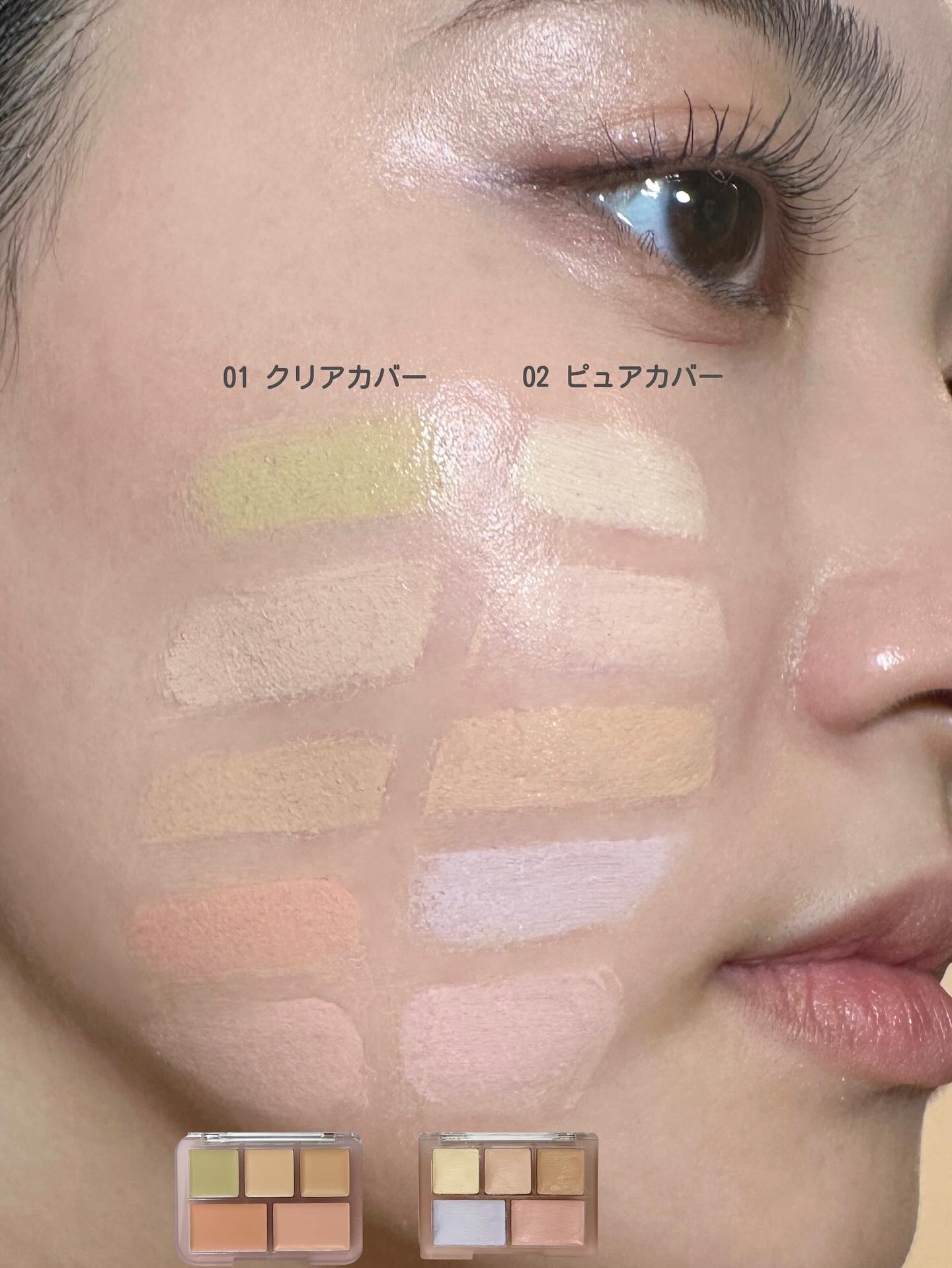 コンシールブレンダーパレット/LUNA/パレットコンシーラーを使ったクチコミ（2枚目）