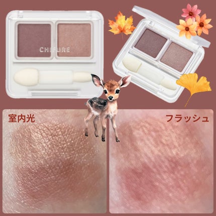 ツイン カラー アイシャドウ/ちふれ/アイシャドウパレットを使ったクチコミ(2枚目)