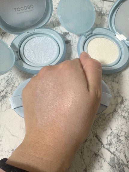 ブラーフィニッシュサンクッション/TOCOBO/日焼け止めパウダーを使ったクチコミ(5枚目)