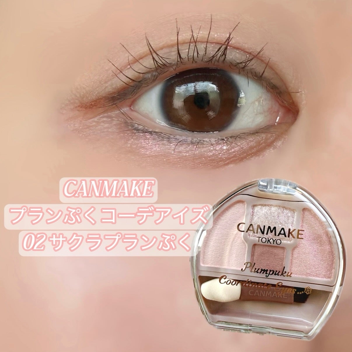 プランぷくコーデアイズ/キャンメイク/パウダーアイシャドウを使ったクチコミ(1枚目)