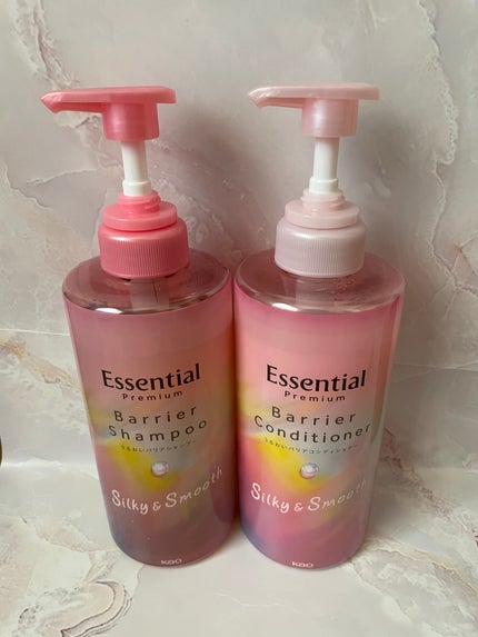 エッセンシャルプレミアム バリアシャンプー・コンディショナー シルキー&スムース/エッセンシャル/市販シャンプーを使ったクチコミ(1枚目)