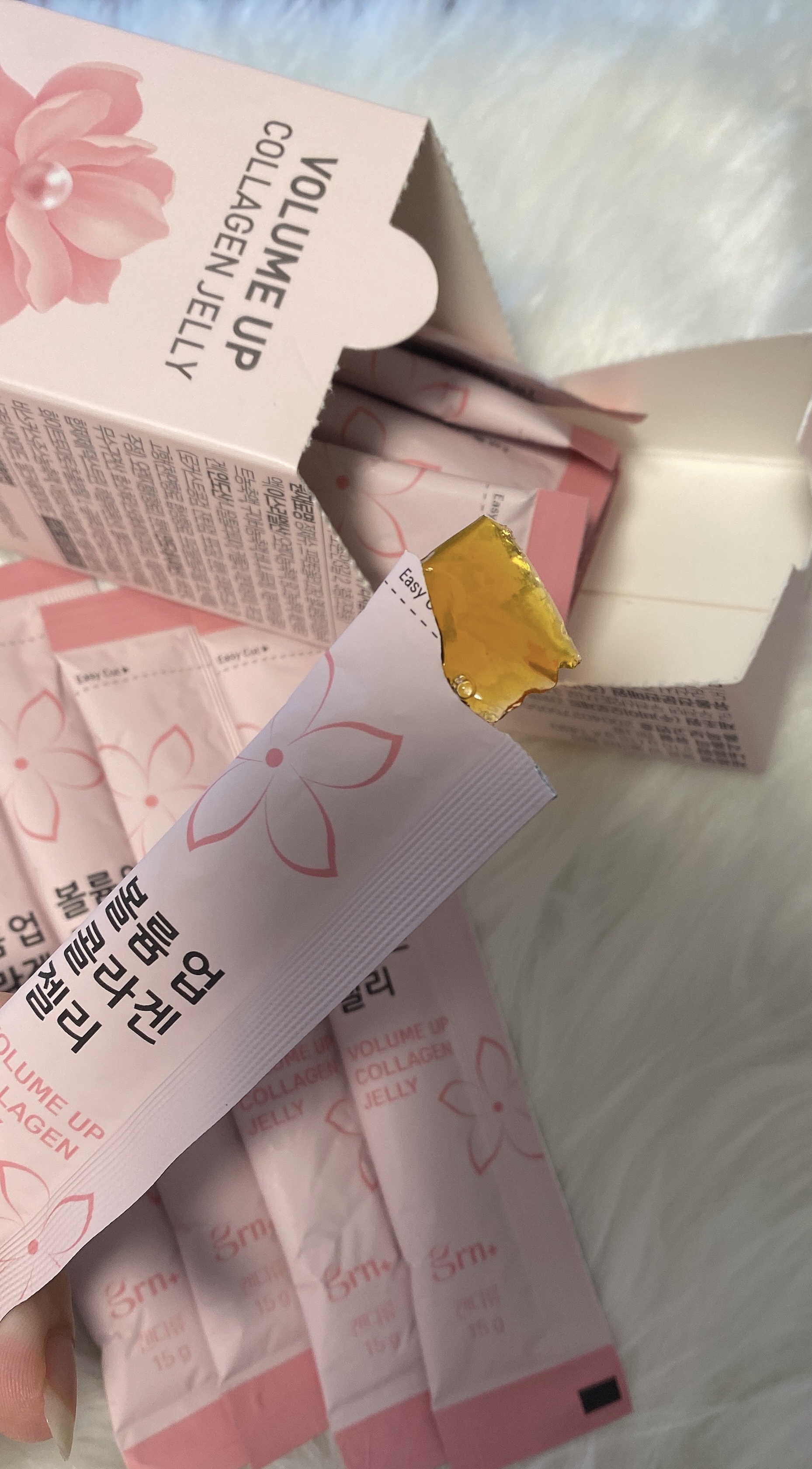 ボリュームアップコラーゲンゼリー/grn+/美容サプリメントを使ったクチコミ（2枚目）