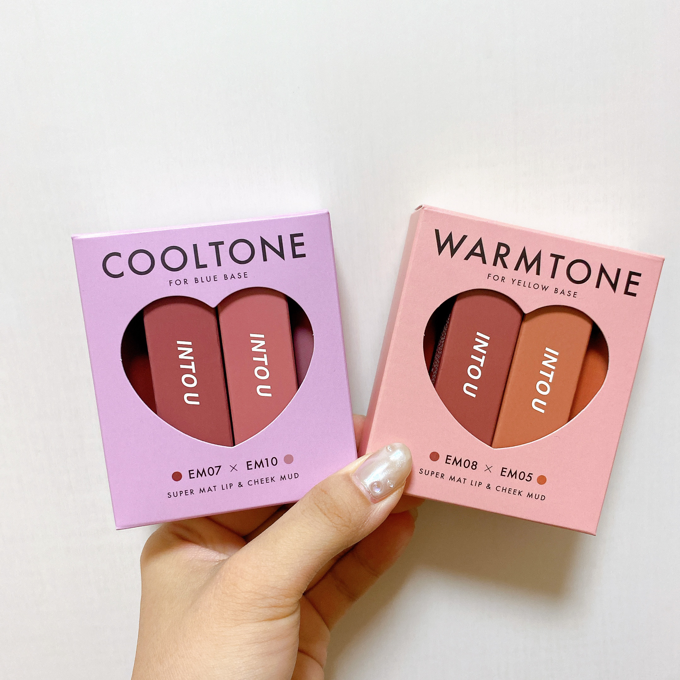 スーパーマットリップ＆チークマッドミニセット/INTO U/メイクアップキットを使ったクチコミ（1枚目）